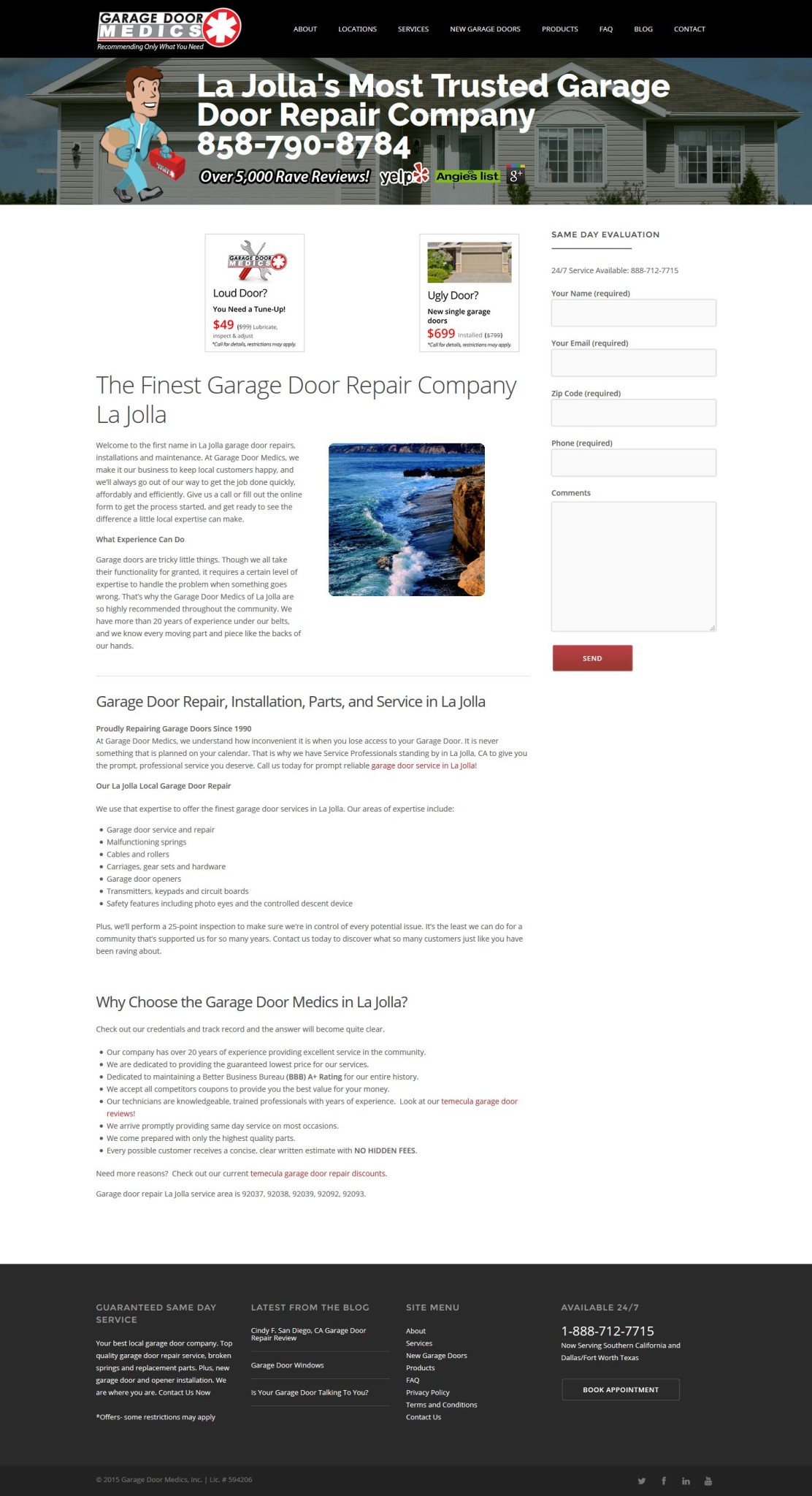 Garage Door Medics Fused Wordpress Marchex Google Analytics